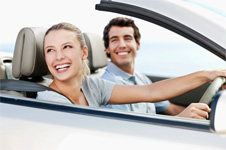 Couple in car